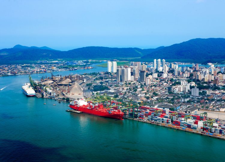the Port Of Santos Sao Paulo Brazil