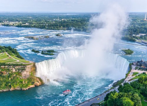Niagara Falls Aerial View, Canadian Falls, Canada