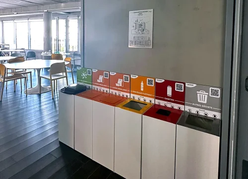 Gestion des déchets, poubelles de tri