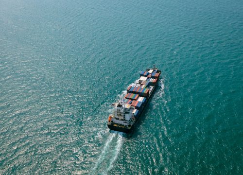 containers ship in import export cargo
